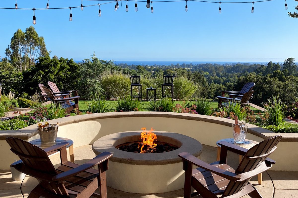 Terrace at Chaminade overlooking Monterey Bay