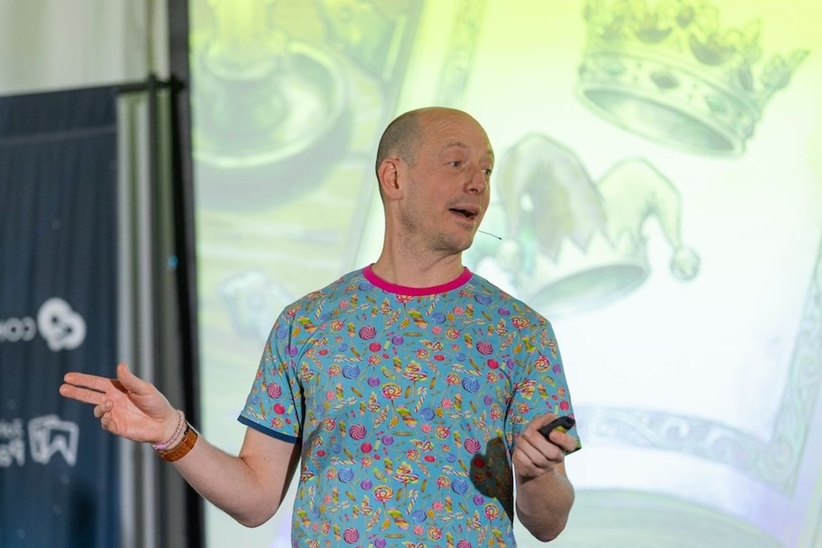 A keynote session at Experimentation island